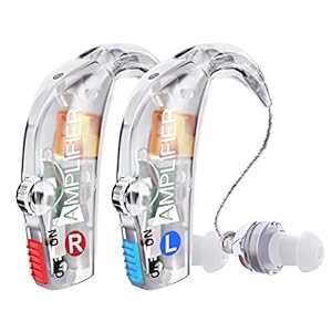 Hearing Aids, Crystal Clear Hearing Aids for Seniors, Hearing Aids Amplifier with Noise Cancelling for Hearing Loss Ear Hearing Assist Devices Hearing Aid 2 Pack Hearing Aids