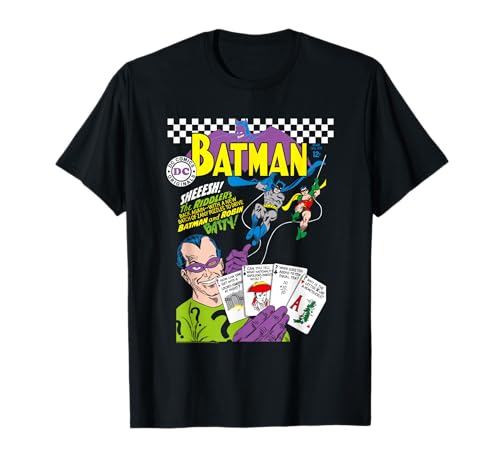 Image of DC Comics Batman Riddler Card Comics T-Shirt