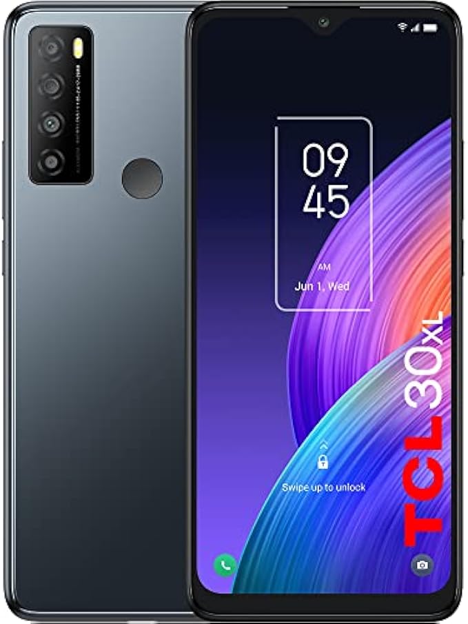 TCL 30XL |2022| Unlocked Cell Phone, 6.82 inch Vast Display, 5000mAh Battery, Android 12 Smartphone, 50MP AI Quad-Camera, 6GB RAM + 64GB ROM, US Version Mobile Phone, Dual Speaker Phone, Night Mist