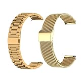 2 Pi�ces Bracelet en m�tal pour Huawei Watch GT Runner 2, M�tal Acier Inoxydable Ajustable Entreprise Bracelet de Remplacement pour Huawei Watch GT Runner 2