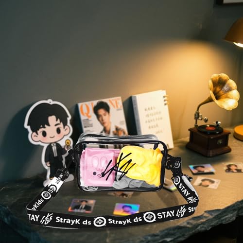 Lightstick Storage Bag Transparent Pvc Cross Body Bag Starykids Concert Crossbody Shoulder Bag for Stay Sk-z's Fans Gifts 6