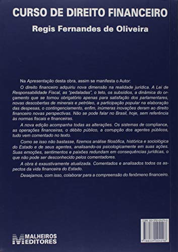 Curso de Direito Financeiro - 8 ed./2019