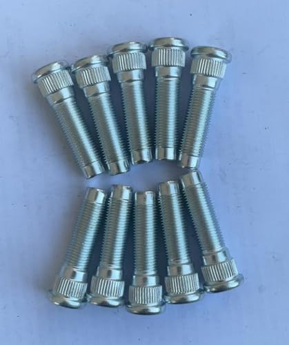 SRW - Alloy Wheel Only - Broken Wheel Stud(s) - 2019 Ford Transit 13 10 PCS 1/2-20 Serrated Wheel Stud Bolts 610-368 0.627 in. Knurl, 1.97 in. Length Compatible with 1994-2004 Ford Explorer Mustang, Mazda B2300 B2500 B3000 B4000 Lincoln Mercury