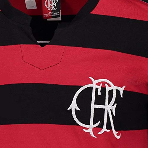 Braziline Camiseta Flamengo Flatri Zico, Vermelho/Preto, G