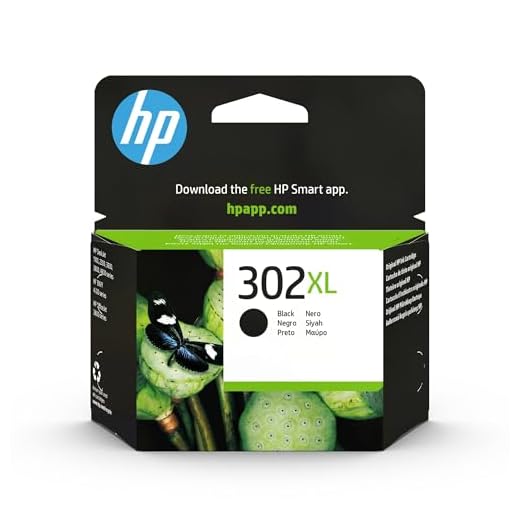 HP F6U68AE 302XL Cartucho de Tinta Original de alto rendimiento, 1 unidad, negro
