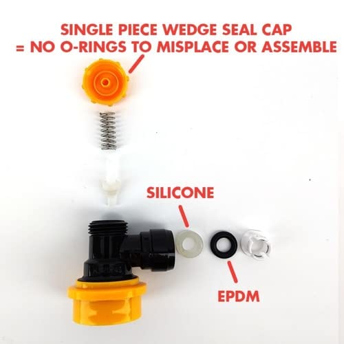 Raccord Ball Lock NC Pour Fût Bière - Connexion Push In 8mm Tuyau Boisson