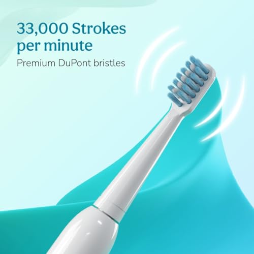 Image of Caresmith SPARK New Rechargeable Electric Toothbrush For Adults | 2 Brush Heads | 5 Operational Modes (White, 1)