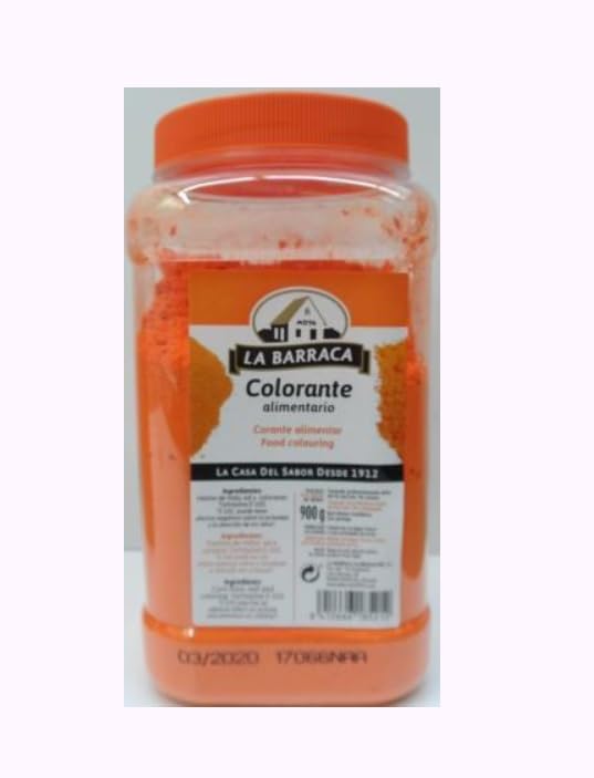 Colorante Alimentario, Lebensmittelfarbe Orange, 900 g Flasche, 3er Pack