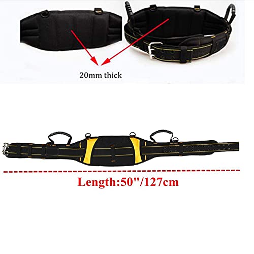 Padded Tool Belt Comfortable Tool Belt For Men Heavy Duty Work Tool Belt With Back Support Heavy Foam Padding Carrying Handle… #TOP3