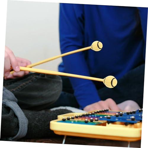 2 piezas de baquetas para marimba y percusión miniatura 7