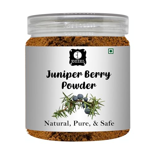 EDZZEL Natural Juniper Berry Powder 7.05 OZ / 200 GM | Pack Of 1 Box