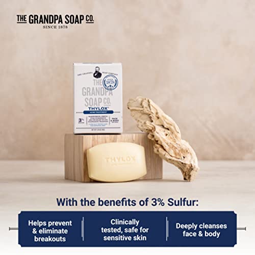 Grandpa's Thylox Acne Treatment Soap 3.25 Ounces (Pack Of 2) #TOP2