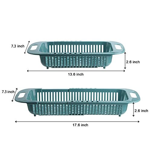 Hiceeden Set Of 4 Over The Sink Strainers For Kitchen, Extendable Plastic Colander, Retractable Drain Basket For Fruits And Vegetables Wash, Dishes Dry #TOP1