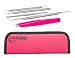 Best Quality Blemish & Blackhead Remover Kit Comedone Extractor with Tweezers-Professional Quality Blackhead Extractors and Eyebrow Tweezers-Hot Pink-Skin Care Kit-Blemish Tools Easily and Safely Treat-Comedone-Acne-Zit-Blackheads-Pimples and Blemish Problems.