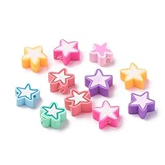 Bicolor Star Polymer Clay Beads_1000 Pcs