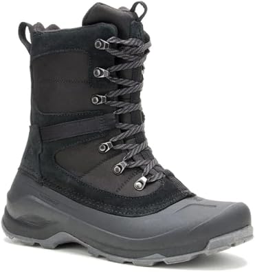 Kamik Mens Insulated Empire X Winter Boots - Durable Rubber Snow Boots for Men - Insulated Waterproof Winter Hiking Shoe - Comfort Rated to -40F - Lightweight Synthetic Rubber Shell