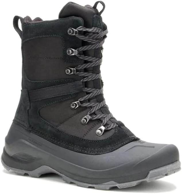Kamik Mens Insulated Empire X Winter Boots - Durable Rubber Snow Boots for Men - Insulated Waterproof Winter Hiking Shoe - Comfort Rated to -40F - Lightweight Synthetic Rubber Shell