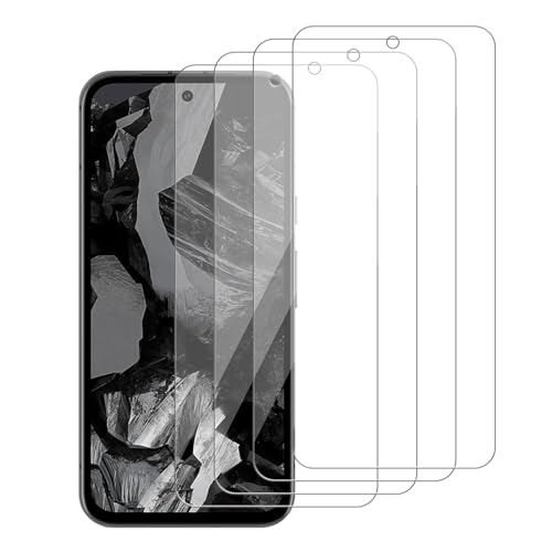 iCsapr [4 Pack Glass Screen Protector Compatible for Google Pixel 8a [9H Hardness]-HD Screen Tempered Glass Scratch Resistant Easy Install [Case Friendly] [Bubble Free]