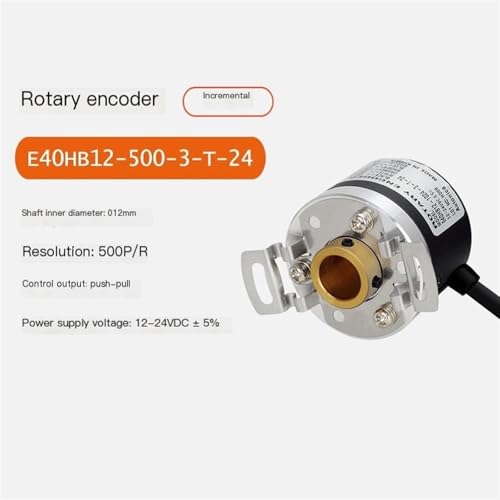 Codeur rotatif optique E40HB12-500-3-T-24 à haute résolution 500 impulsions