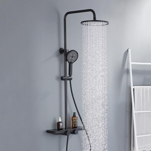 Douche de douche robinets ensembles complets avec mitigeur extérieur - 5