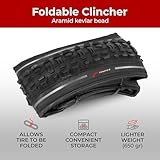 Fincci Bike Tyres 26x1.95 - Set Reflective 26 Inch Bike Tyres 50-559 with 2x 26 inch Inner Tubes Schrader Valve 48 mm for Mountain Bike, Hybrid Cross Country Bicycle - Foldable mtb accessories 26" - Image 5
