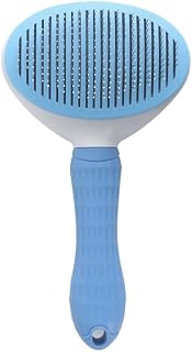 Cat Brush Self Cleaning, Ergonomic Handle,Slicker Cat Brush with Release Button,Tool Suitable for Cats And Dogs Pet Hair Cleaner, Easy to Remove Loose Undercoat (Blue)