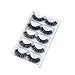 Produktbild YGSAT 5 Paare Falsche Wimpern,Lange 3D Falsche Wimpern Schwarz Wimpern Erweiterung Makeup Style