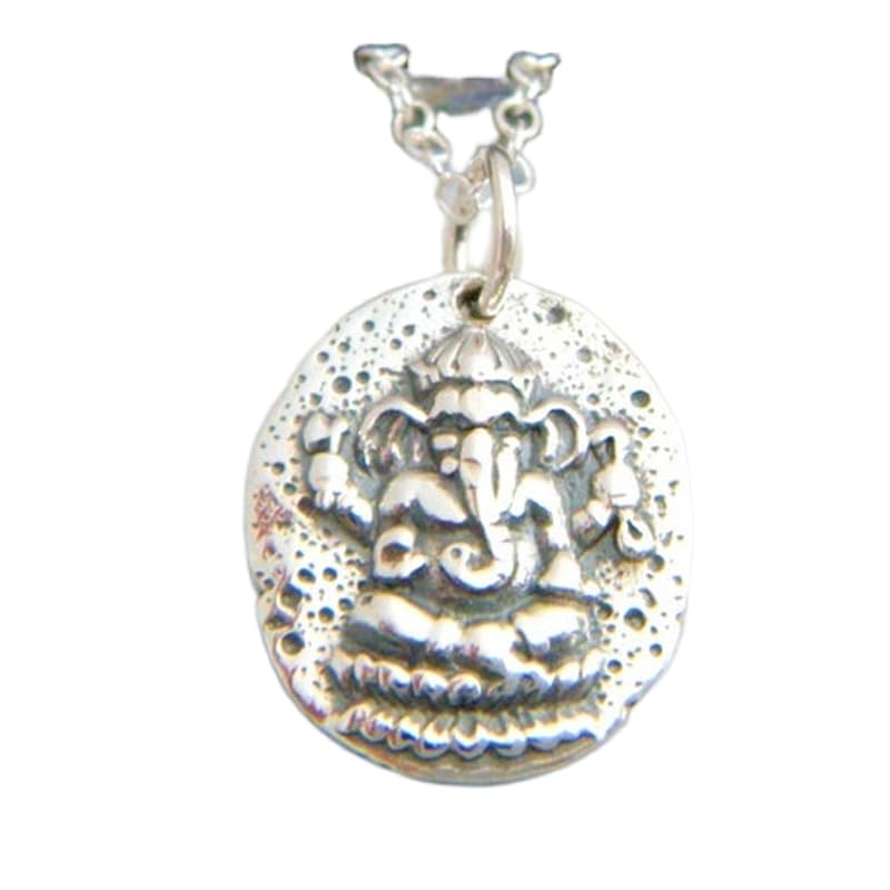 Breloque bohème Ganesh en argent sterling 925 pour collier hindou
