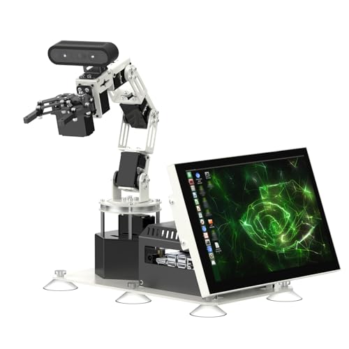 Image of Yahboom Jetson Nano 4GB Robotic Arm 3D Recognition Depth Camera AI Visual Recognition ROS Robot with 10.1-inch Display Supports Large AI Model