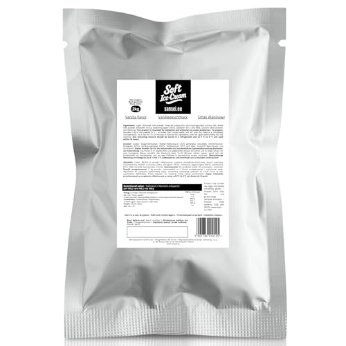 Sansei Soft-Eis Pulver 2 kg 2:5 für 7 Kg Eis (Vanillegeschmack) – Bild 3