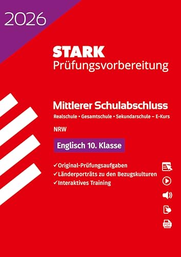 STARK Englisch E-Kurs - Mittlerer Schulabschluss (MSA) 2026 NRW - Prüfungsvorbereitung (Abschlussprüfungen)