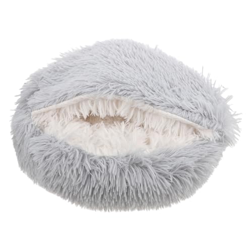 Panier chaud pour chat et chaton sous forme de lit-grotte douillet - 2