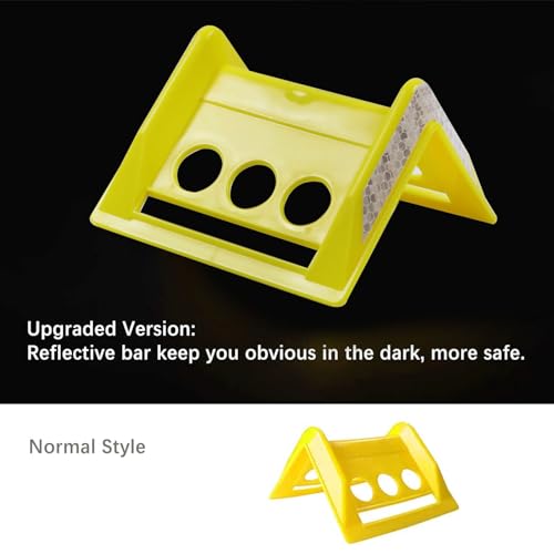 Saluinoki PALLET-STAPPER-YELLOW-24PCS-SL 24Pack Flatbed Strap Protector Corner Edge Protector Plastic Yellow thumb #1