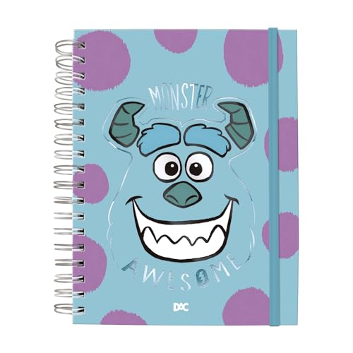 DAC - Caderno Smart Universitário com 80 folhas Reposicionáveis (90g) Monstros S.A. - Fechamento em