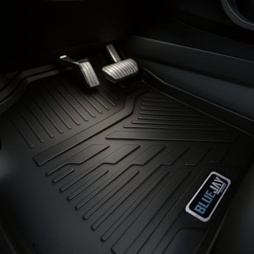 Image of Blue Jay Ultra TPE Car Floor Mats | XUV 3XO Automatic(2024-TILL Date) Premium Luxury Mats | Washable Waterproof All Weather Mats | Black