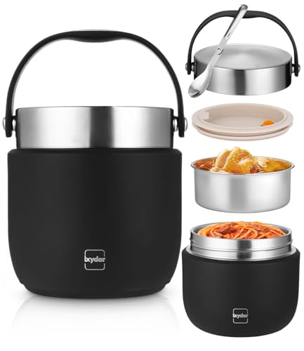 Boîte Repas Isotherme 1200ml,Thermos Alimentaire Chaud, Récipient Alimentaire Isotherme...