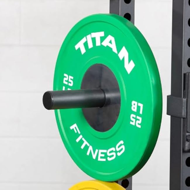 Titan Fitness 4 Pack T-2 Series Weight Plate Holder Attachments, J-Hook Style Mounting, Weight Plate Storage