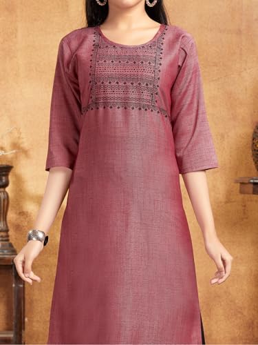 Image of Aarika Girls Ethnic Wear White Colour Tribal Print Cotton Blend Kurti