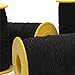 2PCS 0.5mm Thickness 547 Yard Elastic Thread Sewing Elastic String Cord White and Black (Black and White)