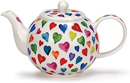 Dunoon - WARM HEARTS - Fine Bone China Teapot - 750ml / 25.36oz