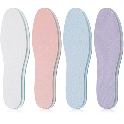 4 pares de plantillas transpirables para hombre y mujer