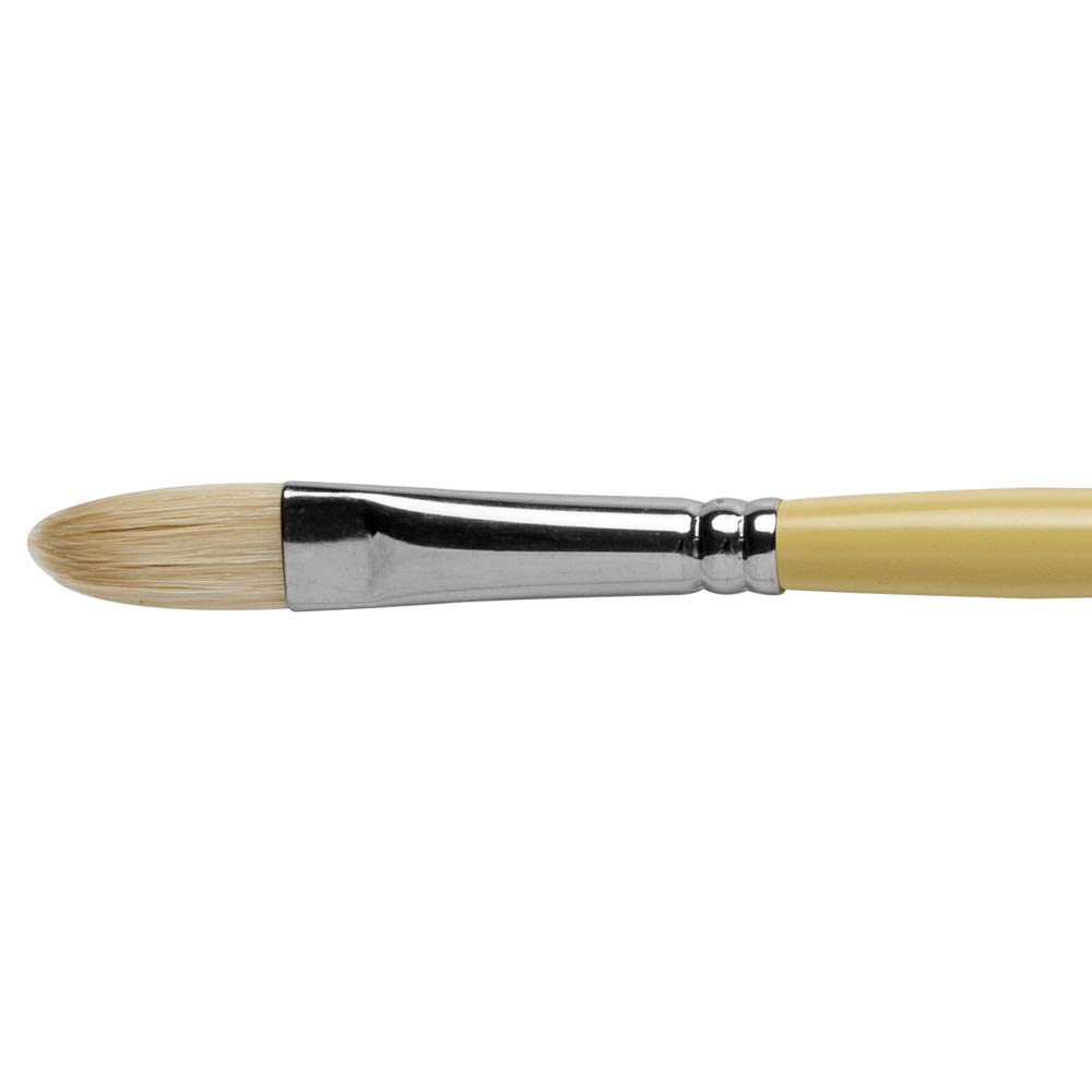 Pro Arte Beige : Series B Hog Bristle Oil / Acrylic Brush Size 8 Filbert