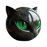 POZHDA Luxury Black Cat Sculpture, Elegant Home Decor for Cat Lovers, Handcrafted Art Piece for Modern Spaces, for Collectors and Decor Enthusiasts
