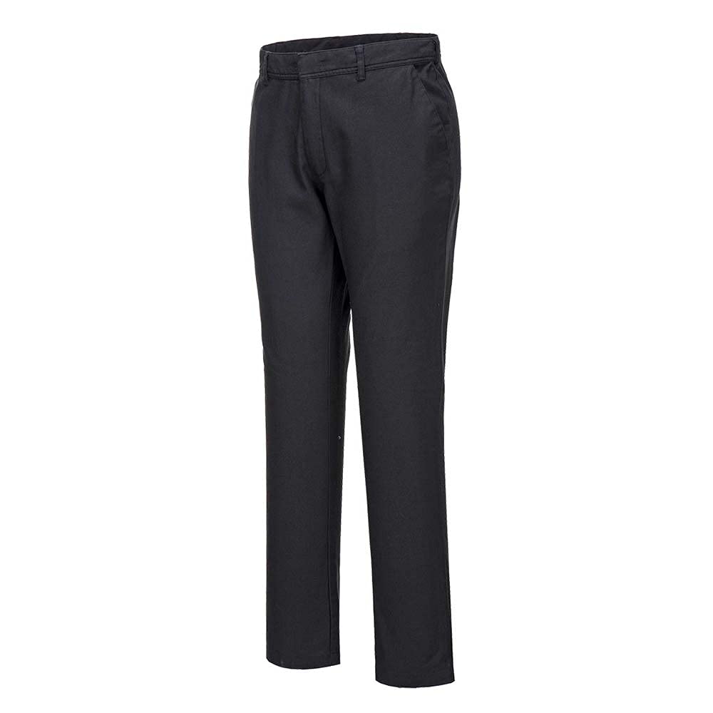 Portwest Stretch Slim Chino Trousers 38 Blk