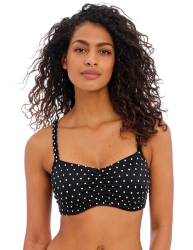 Freya Jewel Cove Haut de Bikini Noir 80E Femme Maillot de Bain Bralette Armatures