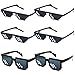 6 Pièces Lunettes Mosaïque Pixel, Lunettes Soleil Mosaïque Plastique, Lunettes de Vie de Voyou, Lunettes de Soleil Jouet Unisexe, Lunettes de Vue Prop, pour Cosplay, Accessoires de Fête