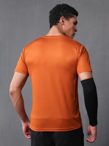 Image of CHKOKKO Gym T Shirts for Men Workout Activewear Solid Quick Dry Sports Tshirt for man Breathable Lightweight Half Sleeve Regular Fit Round Neck Running Boys T Shirt