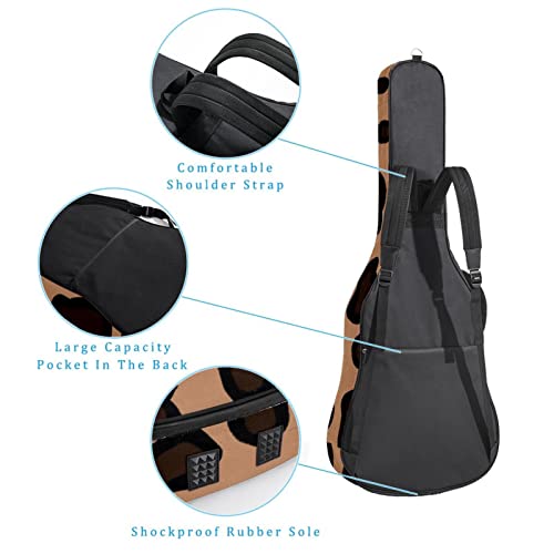 Housse de protection rembourrée pour guitare acoustique classique Motif écossais et écureuil, Multicolore 09, 42.9×16… - Les Beatles, Paul McCartney, John Lennon, RIngo Starr, George Harrison Housse de protection rembourrée pour guitare acoustique classique Motif écossais et écureuil, Multicolore 09, 42.9x16… – Image 4
