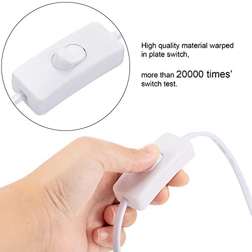 Pelopy PL-PELOPY-0061 10 Packs Lamp Cord With Plug And Switch Lamp Cord Set Lamp Switch Cord Pure Copper Extension Cord Lamp Cord Replacement Stripped Ends Ready thumb #5