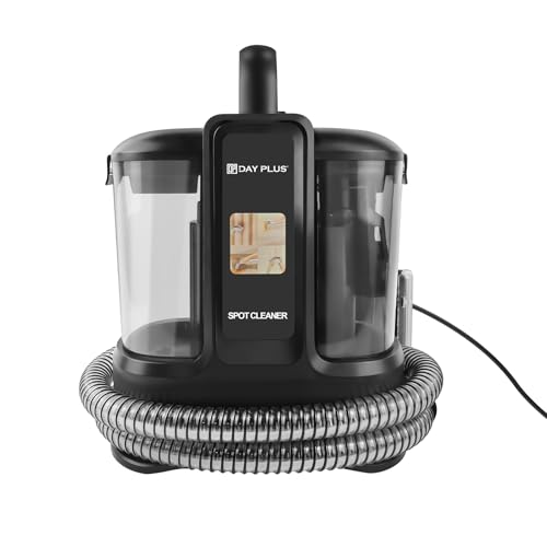 Limpiador de alfombras para manchas de suciedad, aspiradora de lavado para portador de mascotas, aspiradora húmeda para alfombras, tapicería, potente motor de 400 W, doble depósito de agua, cable de